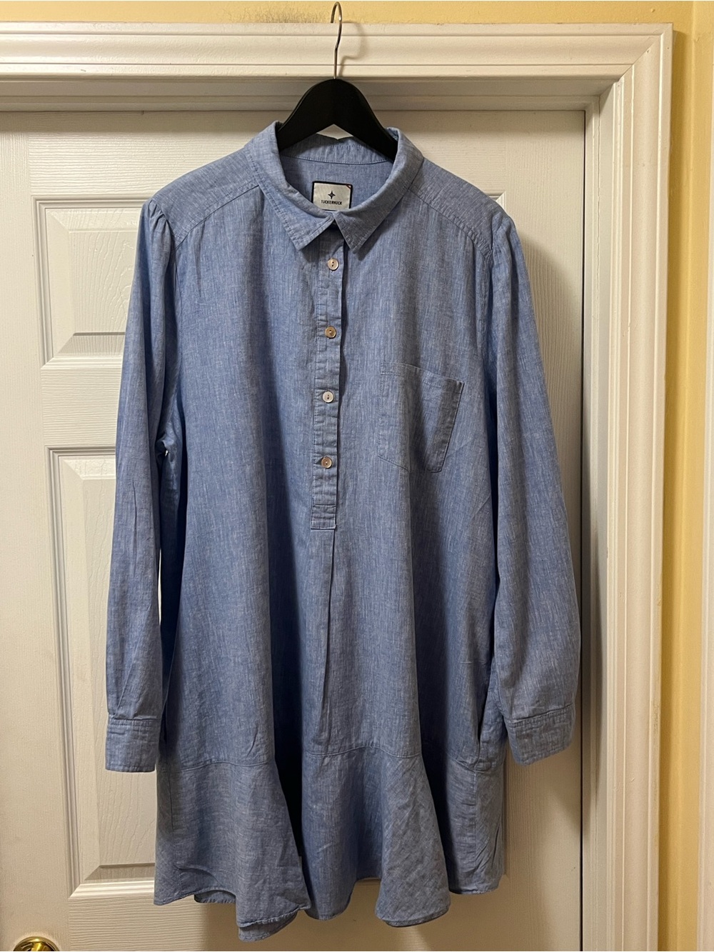 Tuckernuck Light Blue Chambray Button-Down Tunic